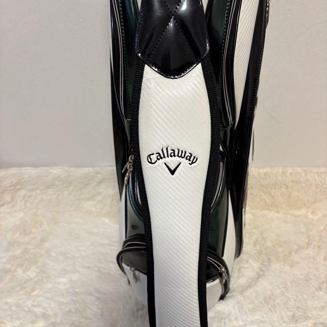 Callaway キャロウェイ キャディバッグ ホワイト×グリーン 9型 ゴルフ
