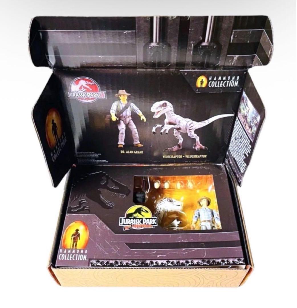 【未開封】ハモンドコレクション　ジュラシックパークグラント博士　ヴェロキラプトル