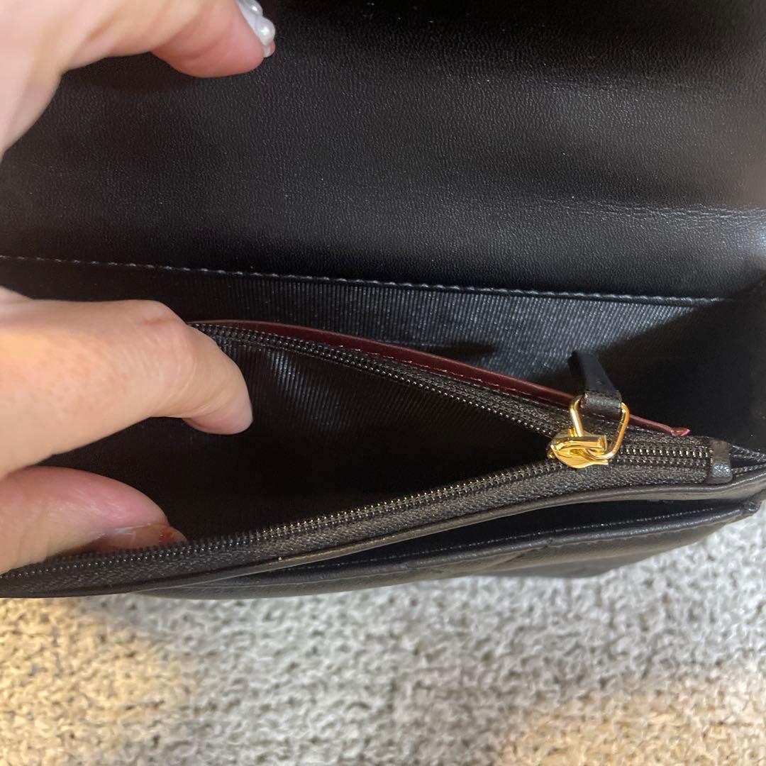 ２３日まで限定価格　ノベルティCHANEL ブラックレザー キルティングバッグ