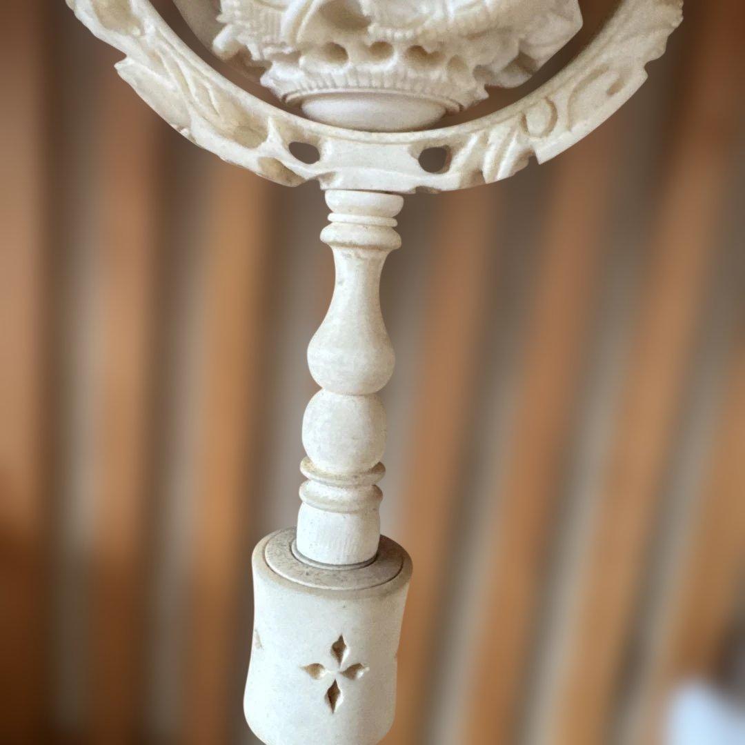 中国工芸品　お土産　龍　山水　天球　多層球　置物