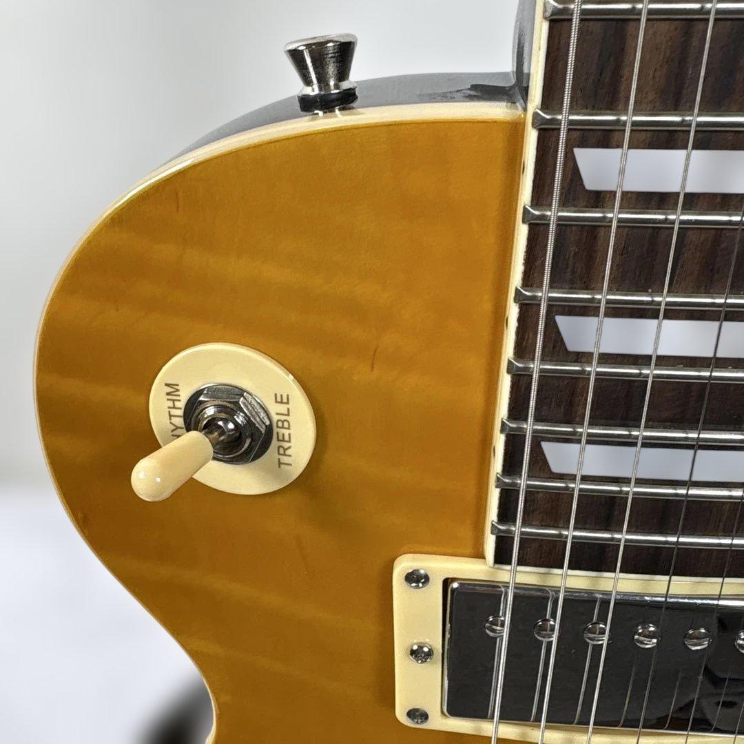 プレイテックエレキギター LP400 Flame Top Lemon Burst