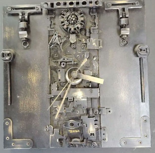 機械的時計内部構造アート　Ｔ01　スチールパンク