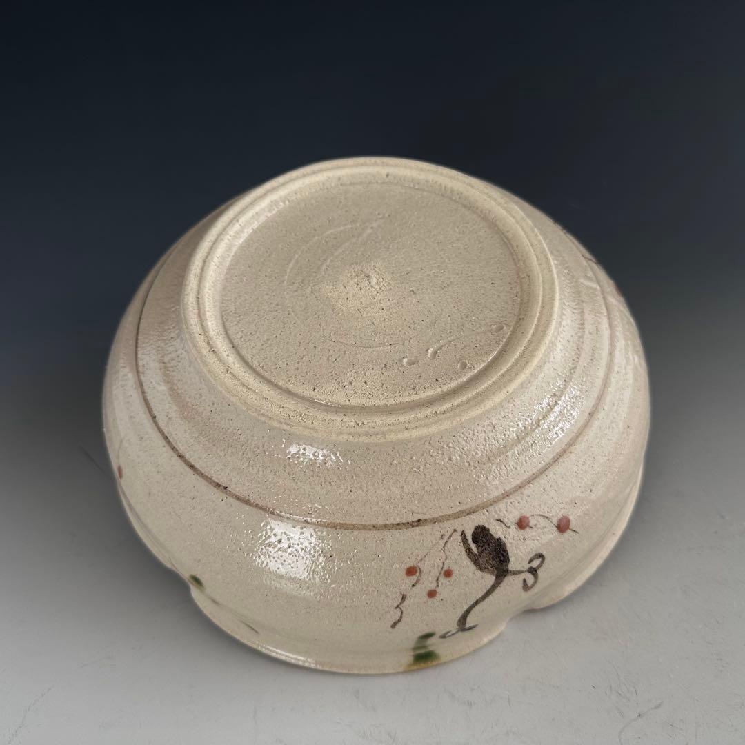 茶道具　弥七田織部　菓子鉢　菓子器　川本了生　共箱　陶芸　美濃焼　皿　茶席　茶会