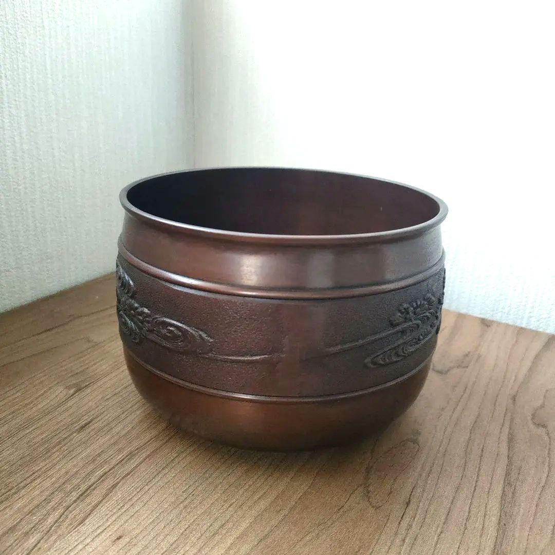 〈未使用〉唐銅　建水　こぼし　茶道具