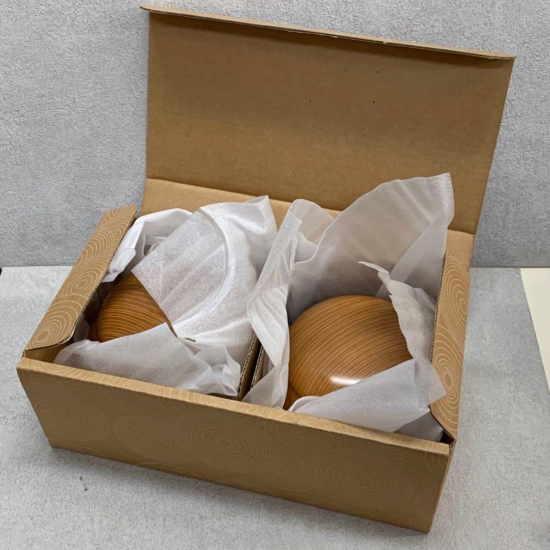 美品！懐志 碁笥 欅 特大 36号 1セット 銘入り 囲碁 碁石入れ 高級碁笥