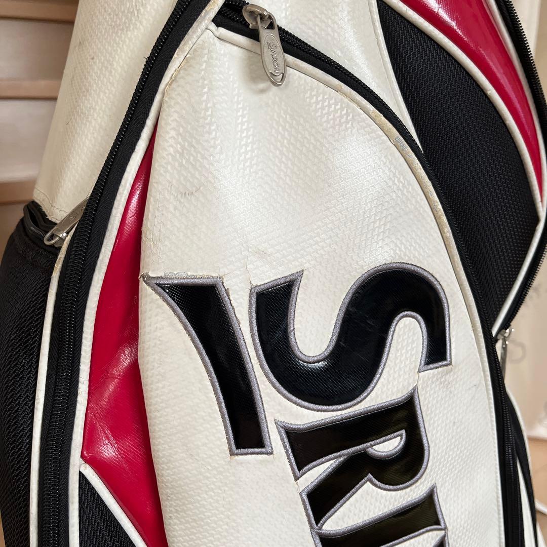 Srixon キャディバッグ ホワイト ブラック レッド