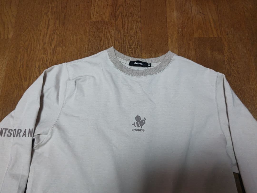 8yards ハチヤーズ 長袖Tシャツ サイズS-M ベージュ系