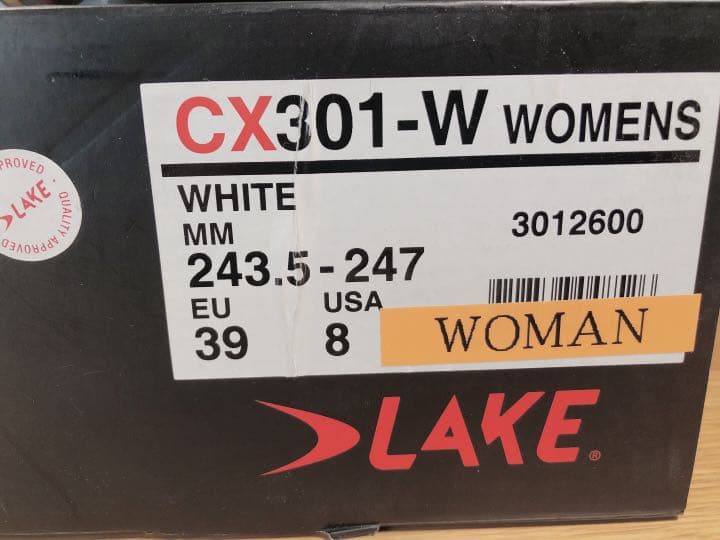 超軽量LAKE CX-301 シューズ ウィメンズ幅サイズ39