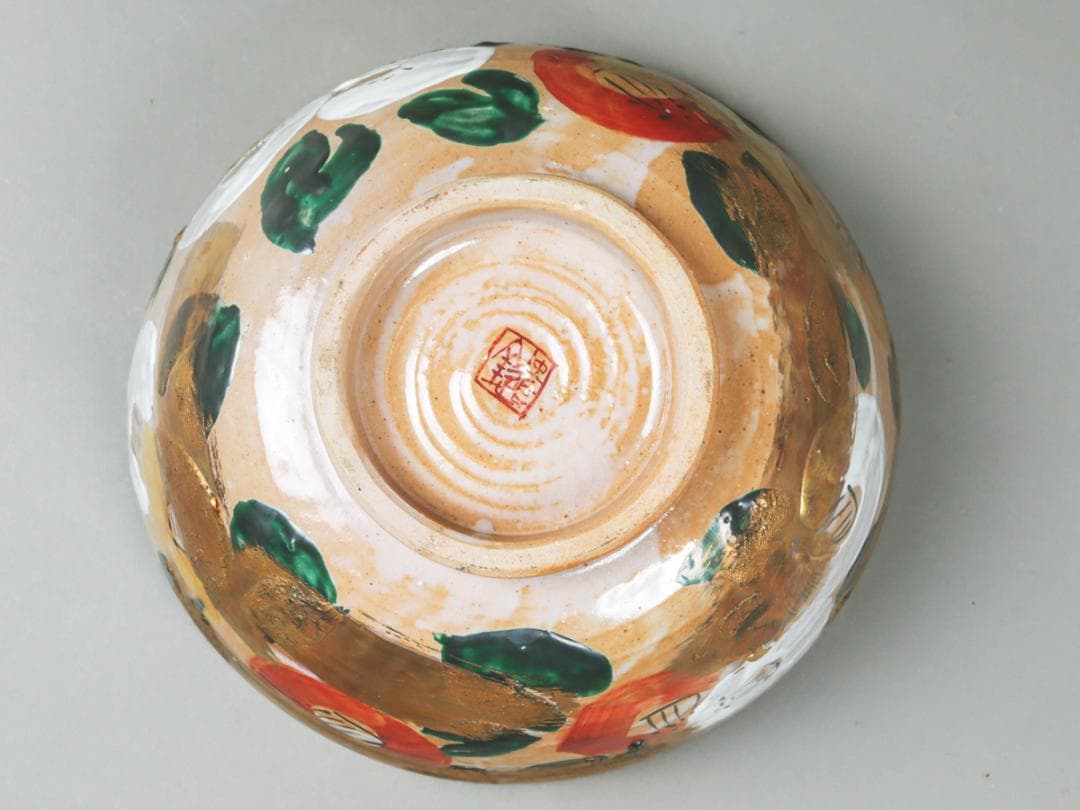 椿絵 大鉢 27cm