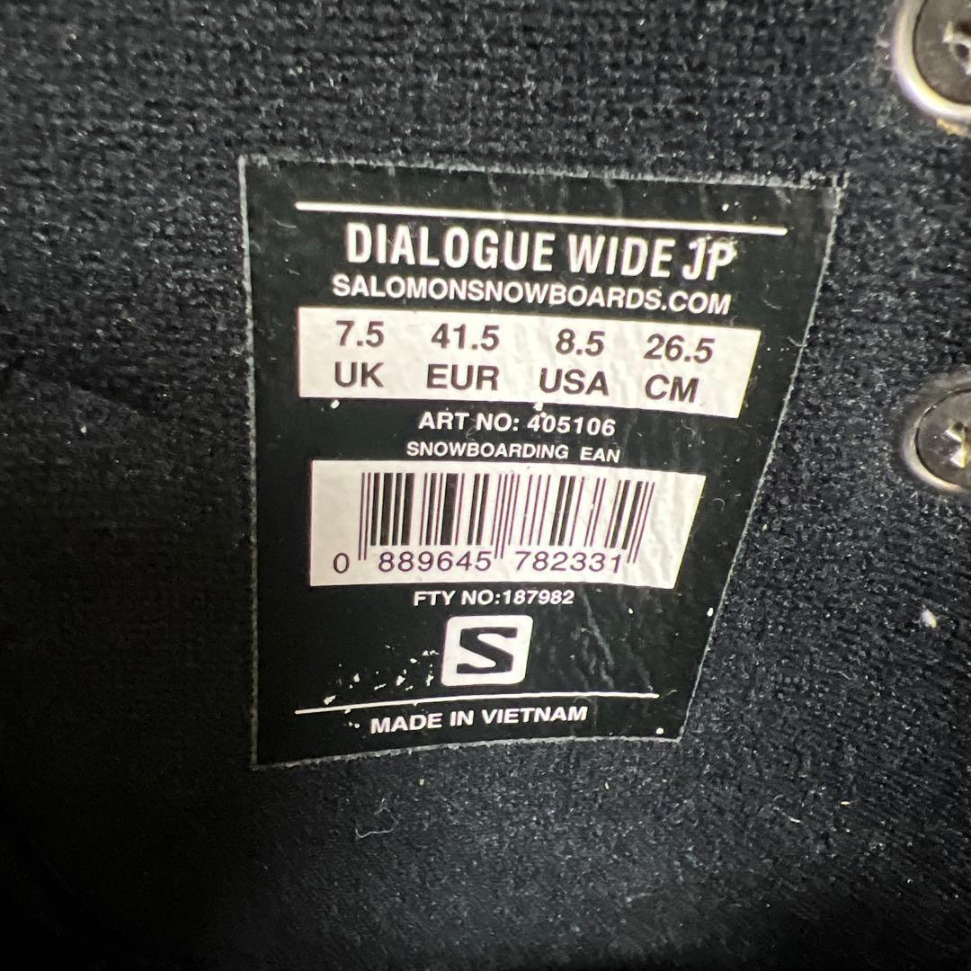 スノーボード SALOMON DIALOGUE WIDE JP DUAL BOA26.5cm
