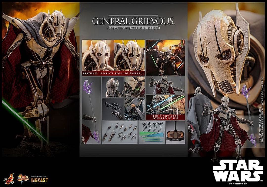 ホットトイズ DIECAST スターウォーズ グリーヴァス将軍 新品未開封