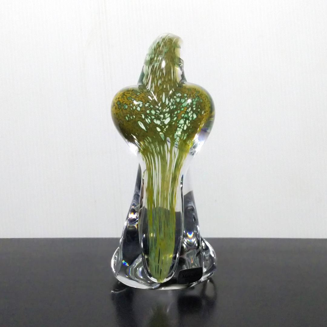 Marcolin Art Crystal マルコリン・アート・クリスタル 鳥 緑