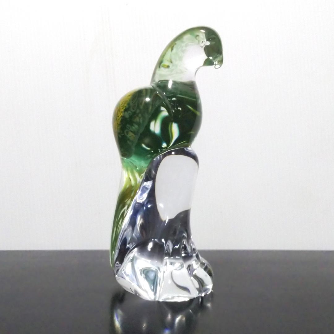 Marcolin Art Crystal マルコリン・アート・クリスタル 鳥 緑