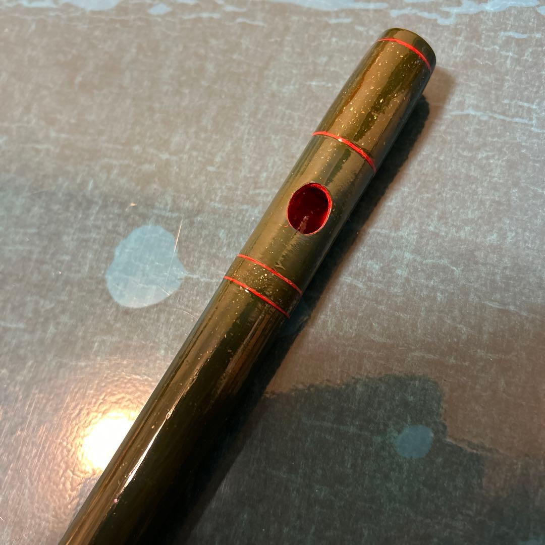 【値下げ】篠笛　竹製　緑色