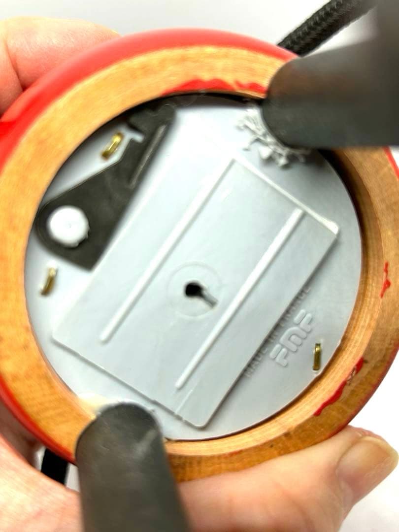 木製ミッキーマウスフィギュア　貯金箱　vilac ミッキーオブジェ