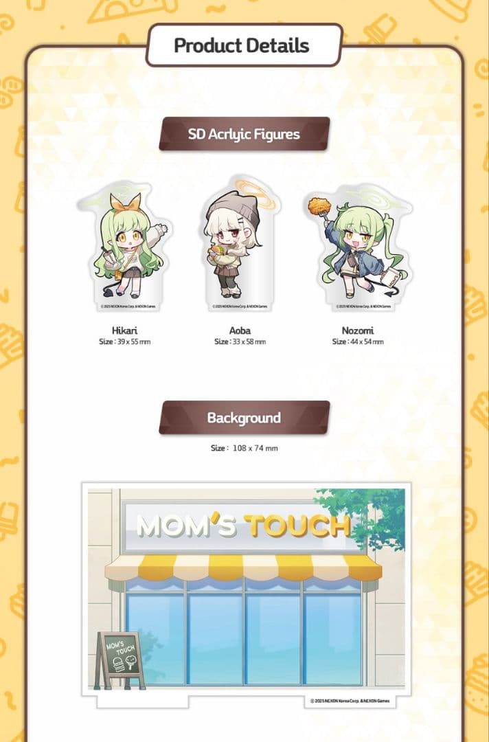 【韓国限定】ブルーアーカイブ マムズタッチコラボ SDアクリルジオラマパッケージ