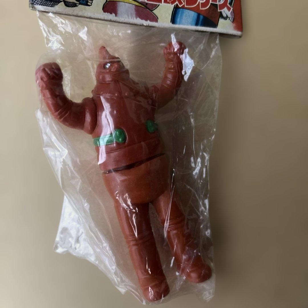 【未開封品】年代物 ブルマァクの怪獣シリーズ 鉄人28号 ソフビ フィギュア ①