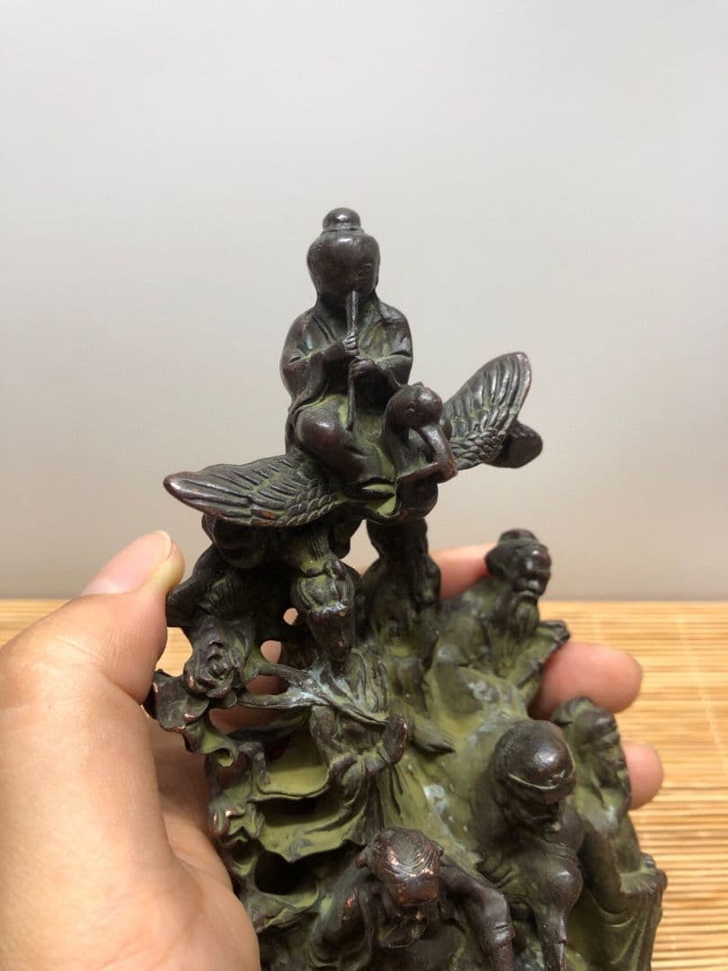 銅 細工 八仙過海銅像 居宅 風水 開運 招財 装飾品 工芸品 置物
