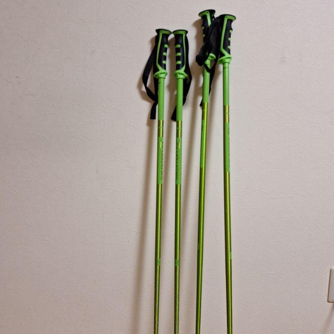 ジュニアスキー板VOLKL 145cm RacetigerSLポール2本