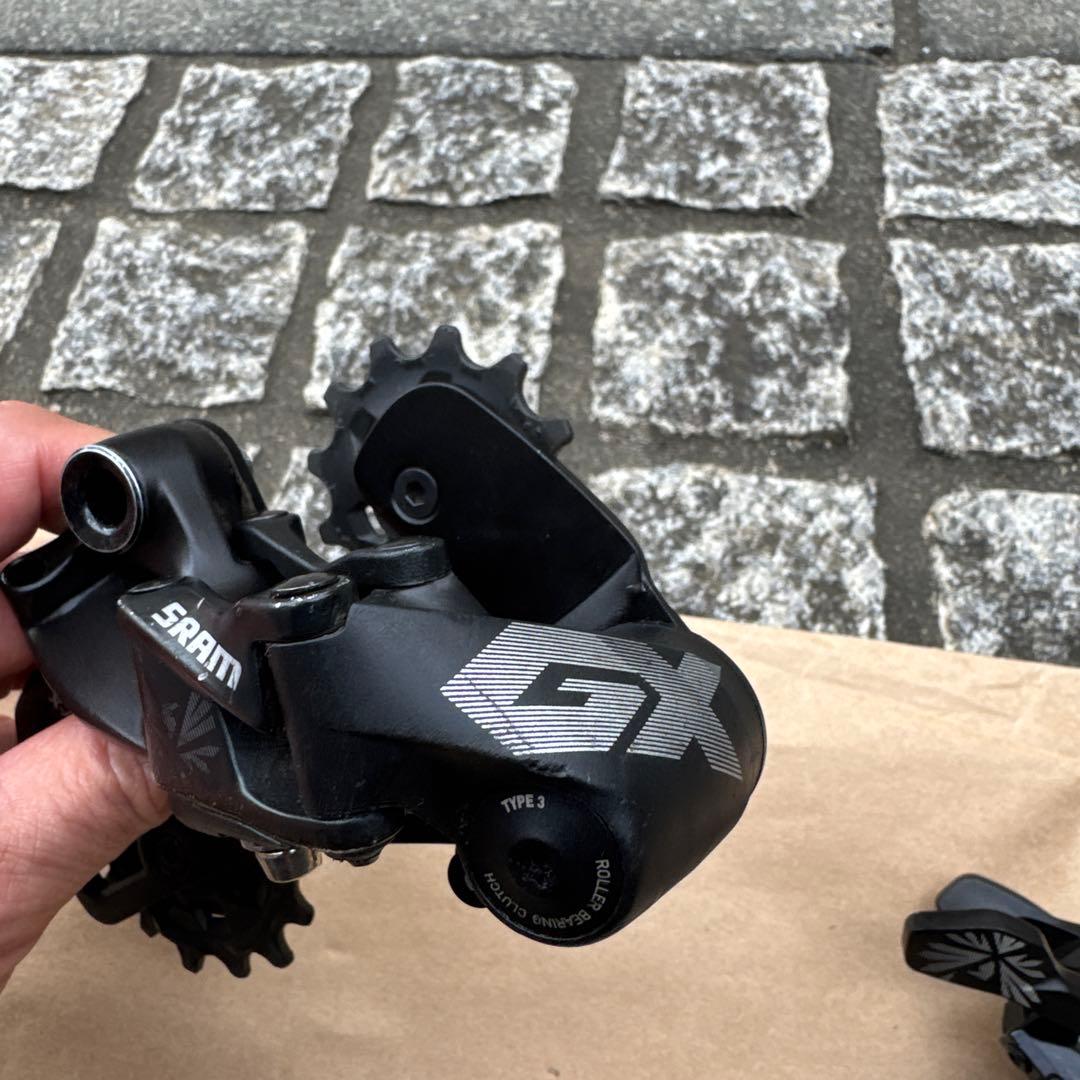 ハサミムシSRAM GX シフター リヤディレイラーセット