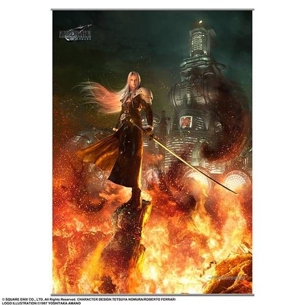 ウォールスクロール ビジュアル エアリス ティファ ユフィ FF7AC リメイク