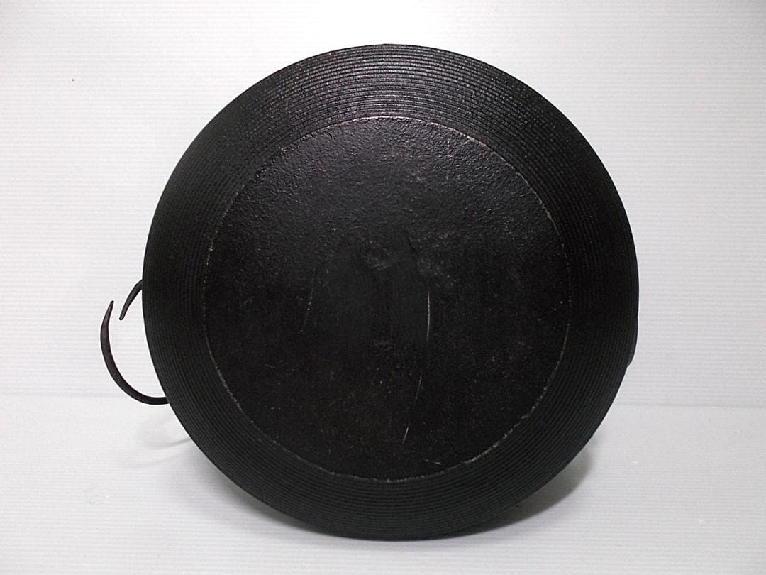 茶道具 志きの釜 しきの釜 アルミ軽合金 糸目茶釜 釜環 送料込み