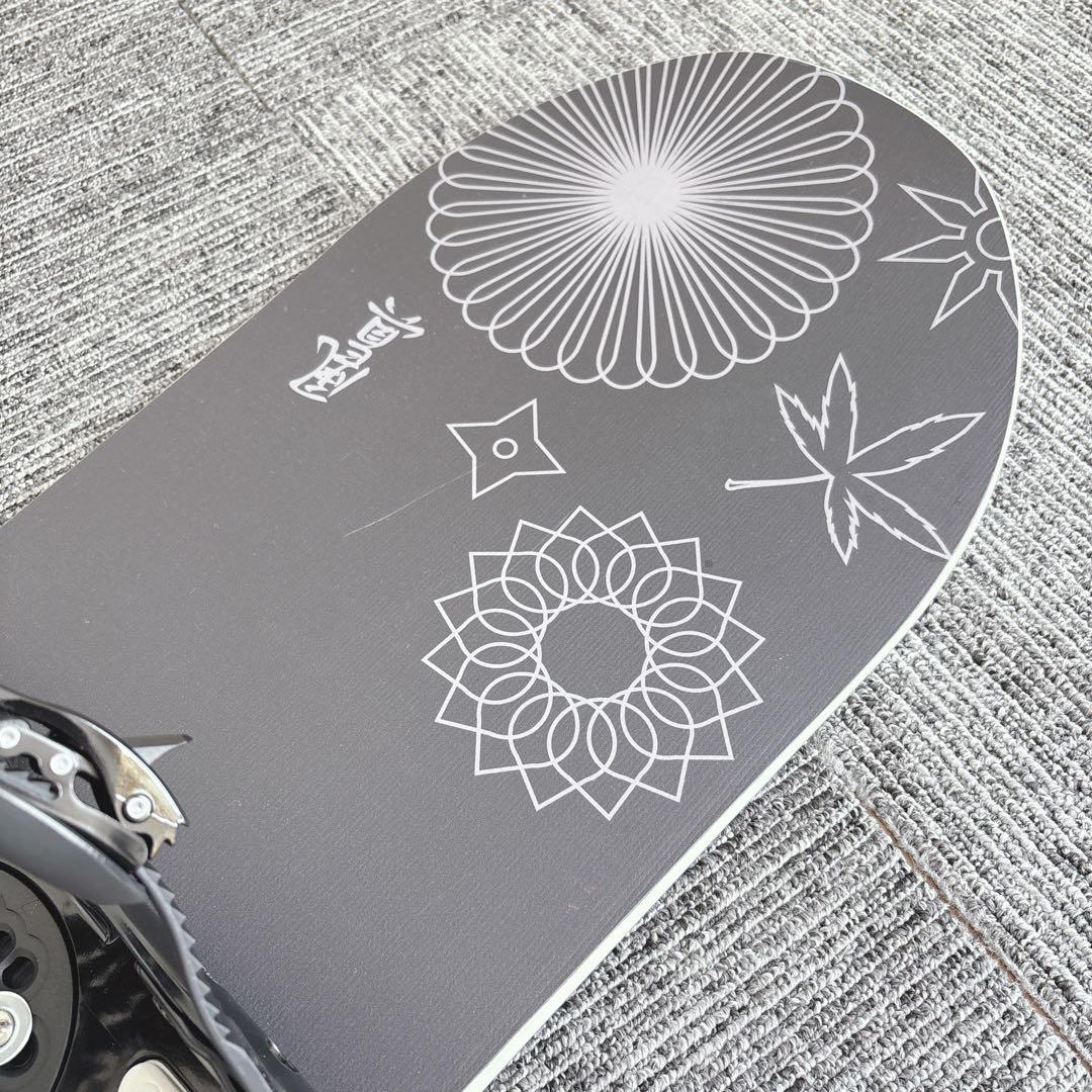68超美品❗️超豪華❗️眞空雪板等/風眞モデル スノーボードセット★150cm