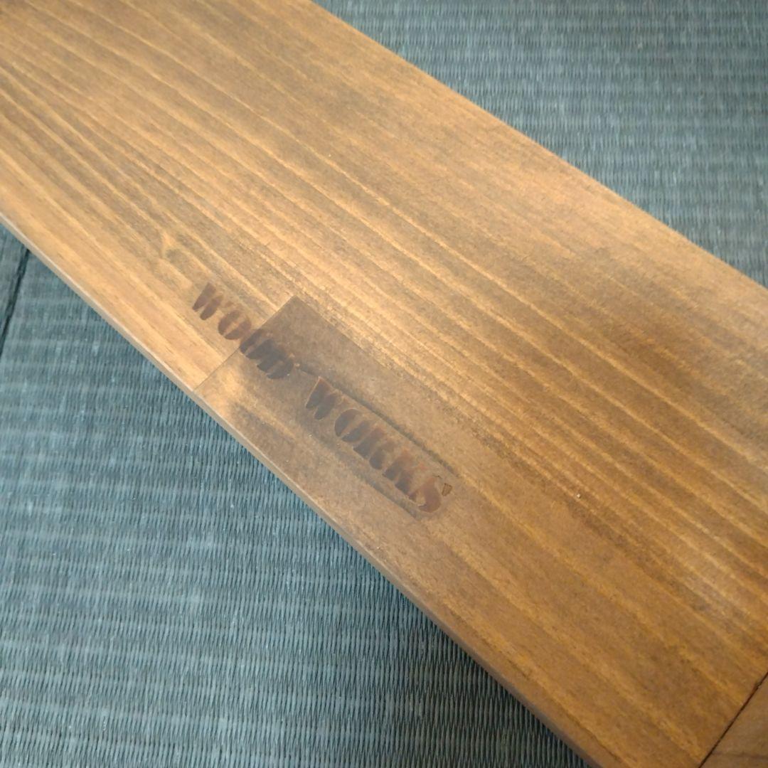 ✨️新品級✨️ WOOD WORKS リールスタンド ブラウン リール置き 釣具