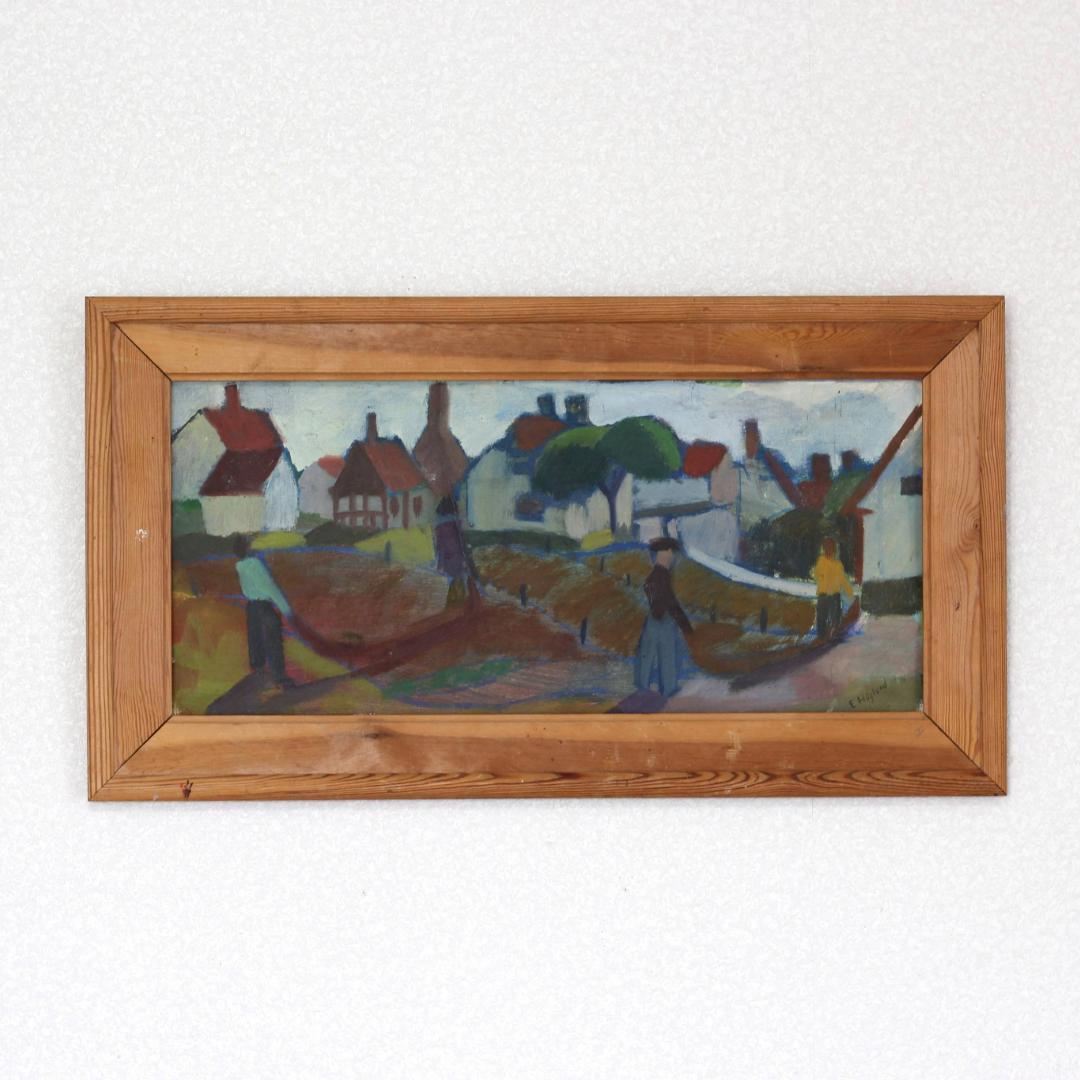 【超貴重・一点物】エリックホグラン　Erik Hoglund　油彩画　北欧アート