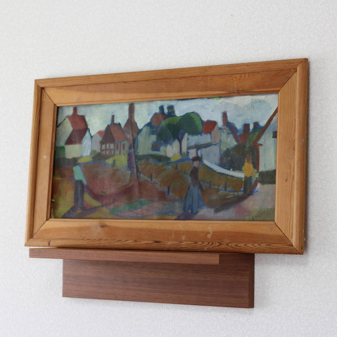 【超貴重・一点物】エリックホグラン　Erik Hoglund　油彩画　北欧アート
