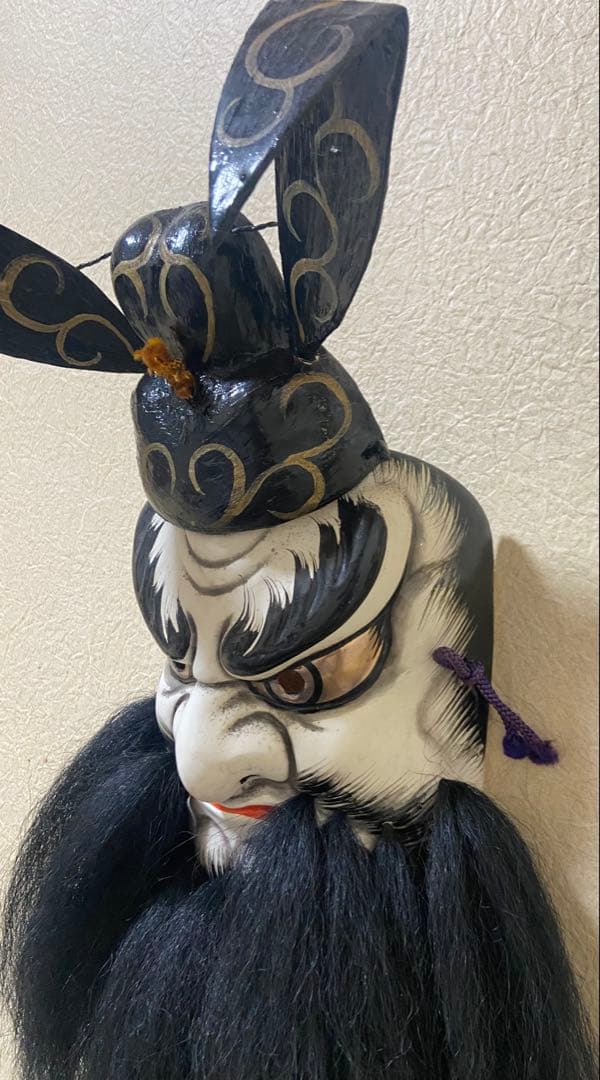 伝統的な仮面 白黒