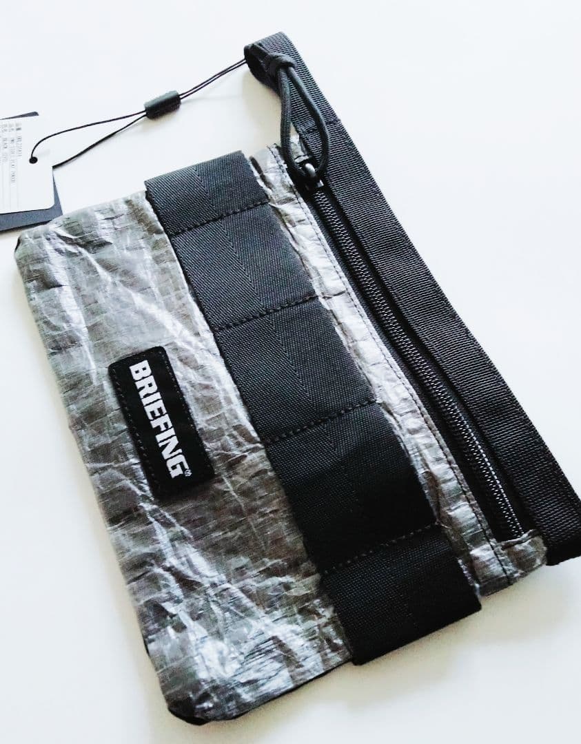 新品タグ付き ブリーフィング TWO SIDE FLAT POUCH 黒 透明