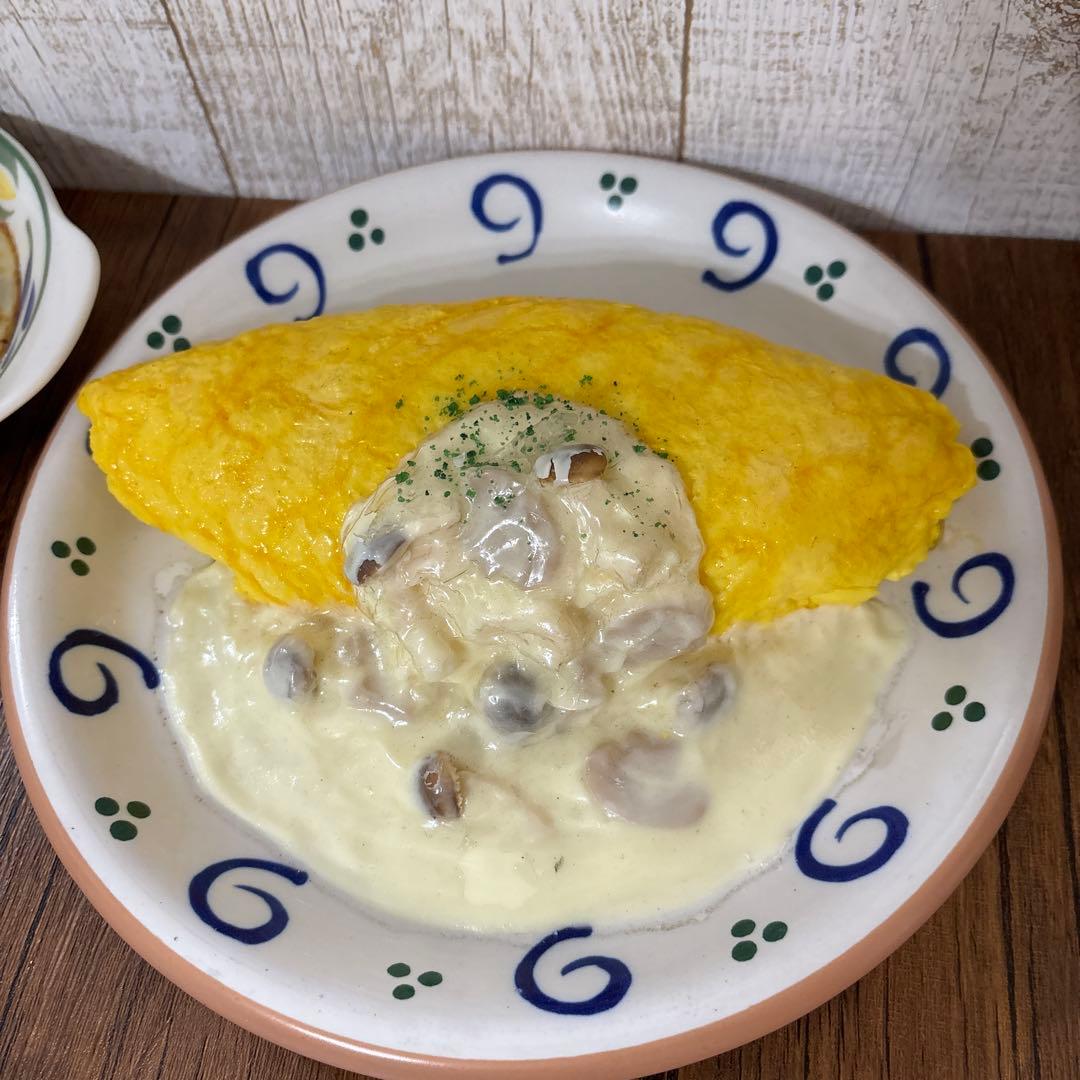 激レア　食品サンプル　クリームソースオムライス　グラタン　2点セット