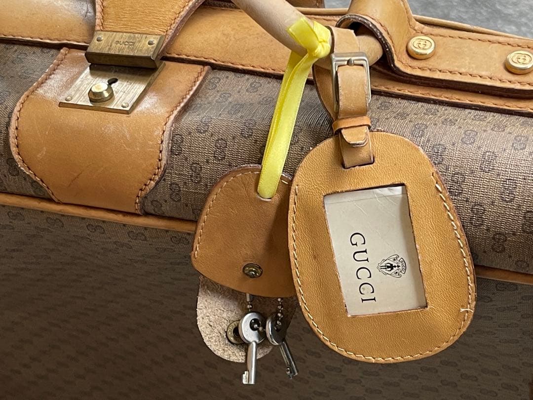 【希少品】オールドグッチ シェリーライン GGスプリーム トラベルバッグ