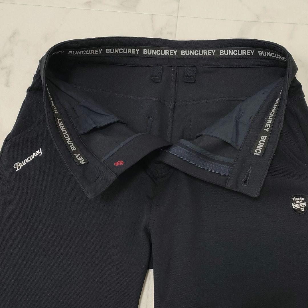 バンクレイ　ゴルフ　ハーフパンツ　ストレッチ　Dカン　ダークネイビー　ロゴ　3