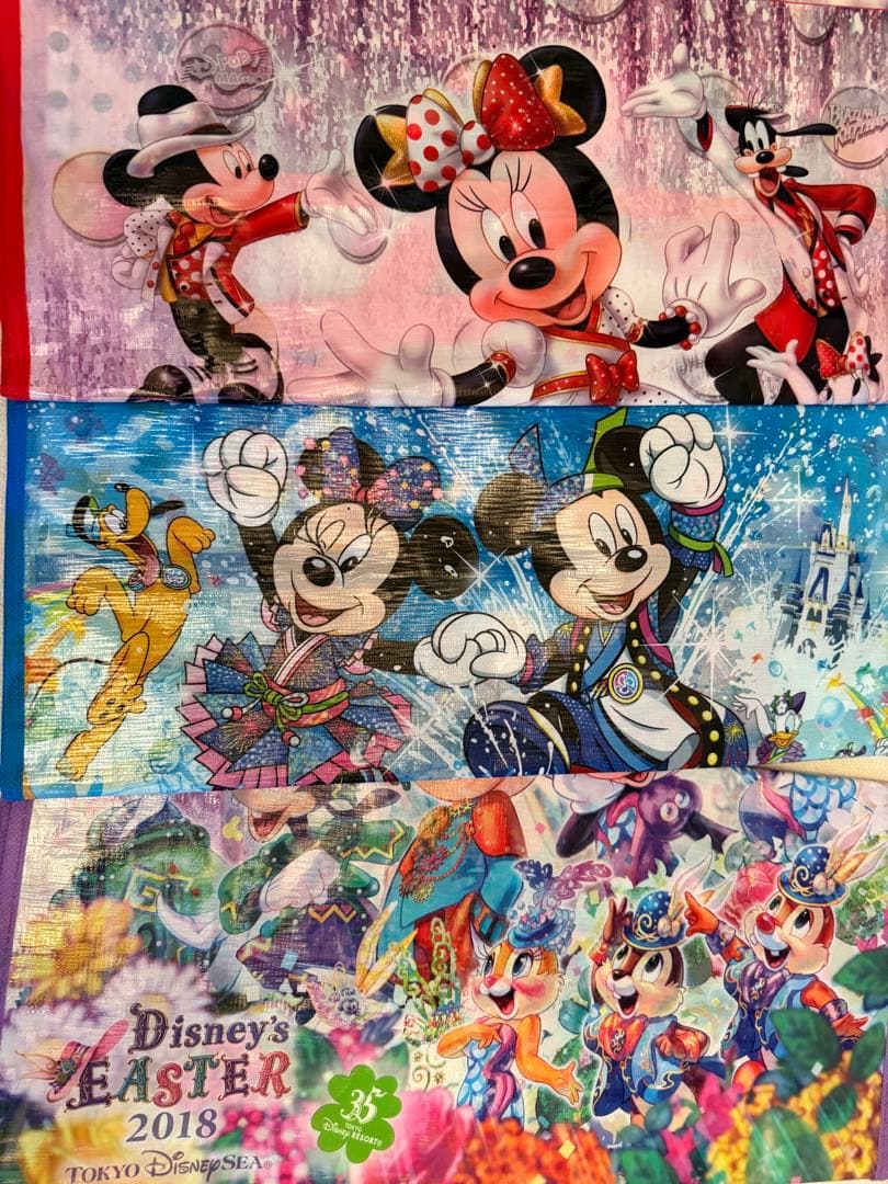 ディズニー　ショッピングバッグ　22枚セット