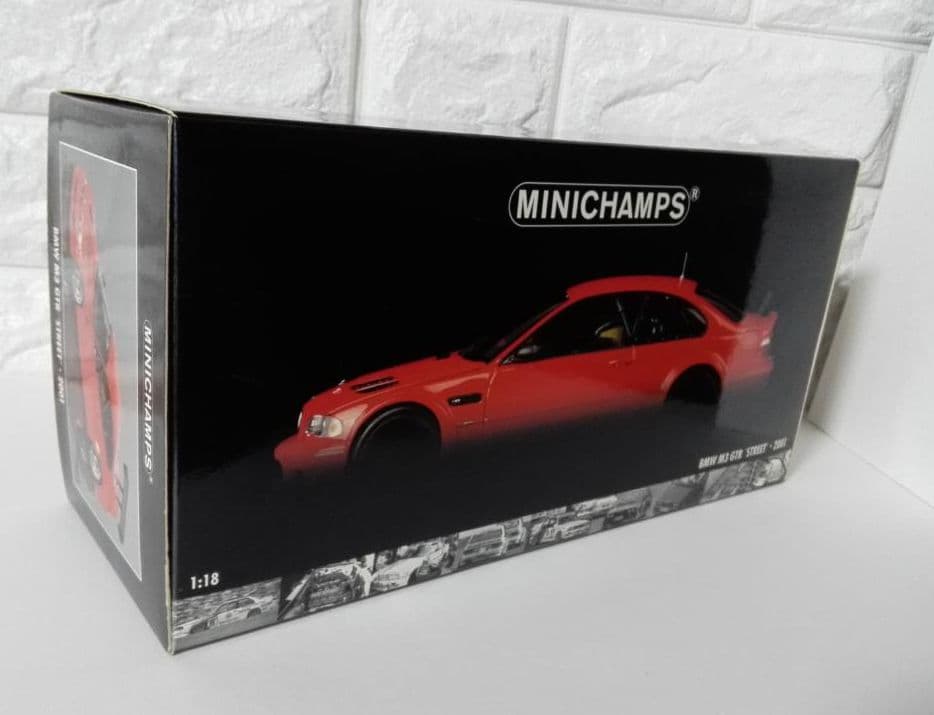《ミニカー》★『M3 GTR'STREET'2001』1/18☆深い赤色