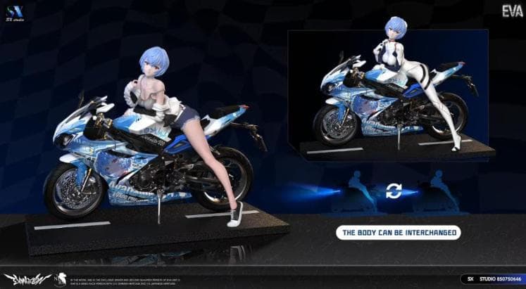 新世紀エヴァンゲリオン　綾波レイ　バイク ガレージキット　フィギュア