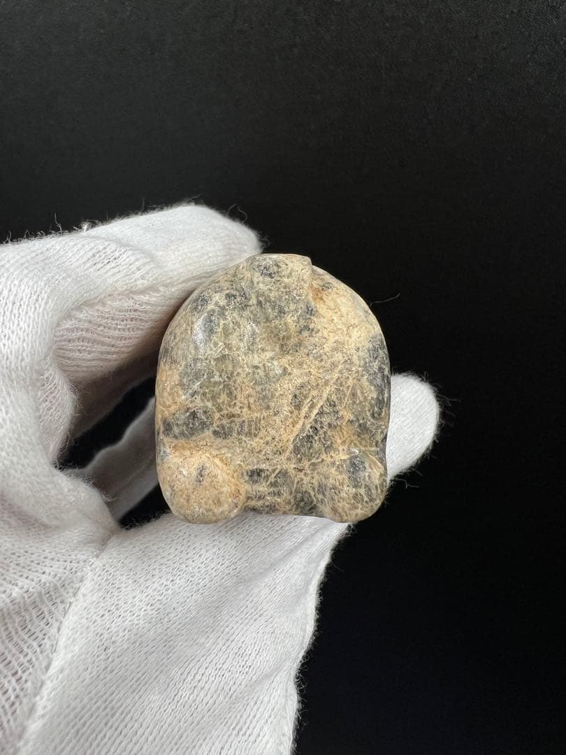 中国時代石握猪 古玉猪握 共箱 骨董 玉製品 中国古美術 重133g