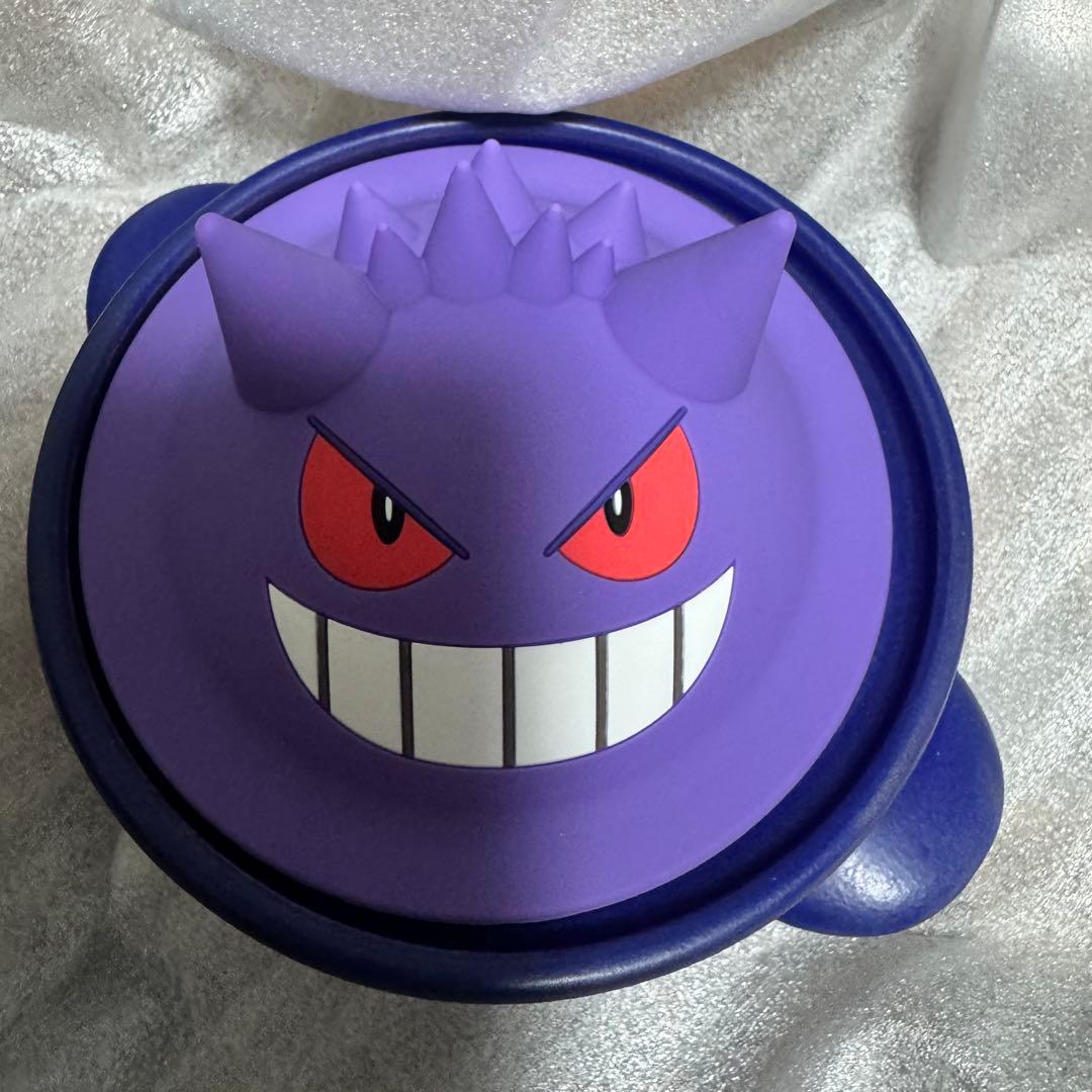未使用品　ポケモンカフェ限定　ゲンガースープポット、スプーン／フォークセット