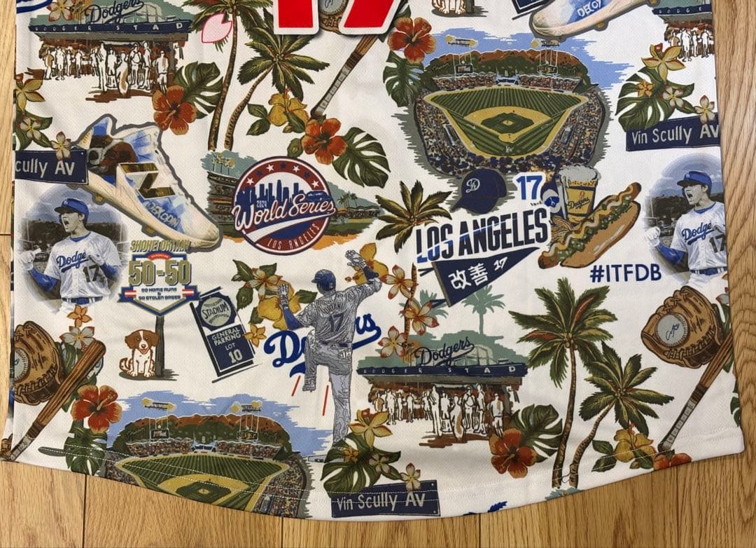 ⭐️非売品・2025最新⭐️大谷翔平 限定サインアロハユニフォーム50/50CLUB