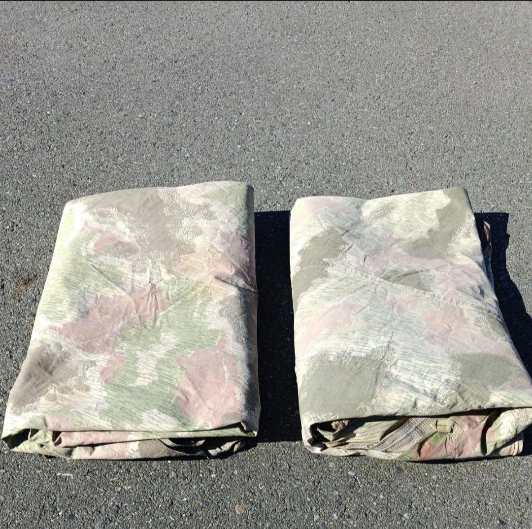 【軍幕】チェコスロバキア軍 初期菱形 2枚 クラウドカモ
