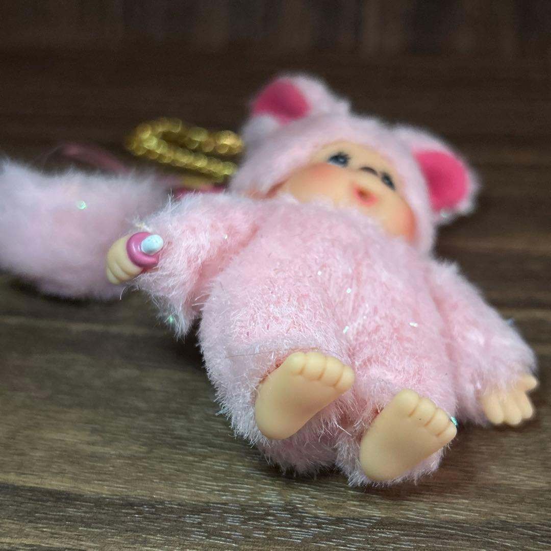 モンチッチ　チムたん　レア　ラメ　ぬいぐるみ　ストラップ　キーホルダー　レトロ