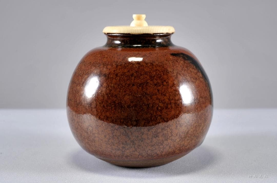 笹田仁史 福原茄子 写 茶入 共箱 茶道具