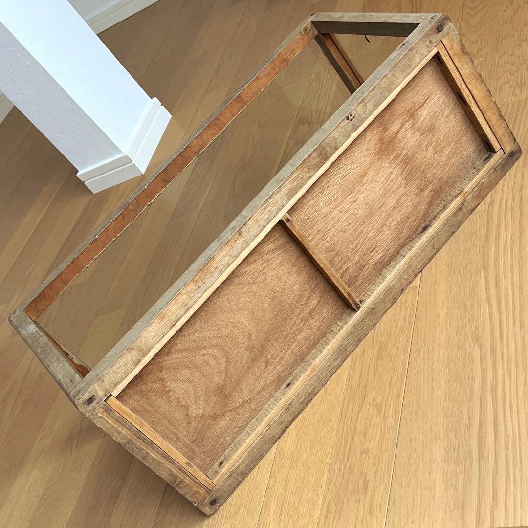 古道具　昭和レトロ　木製　ガラス　ショーケース