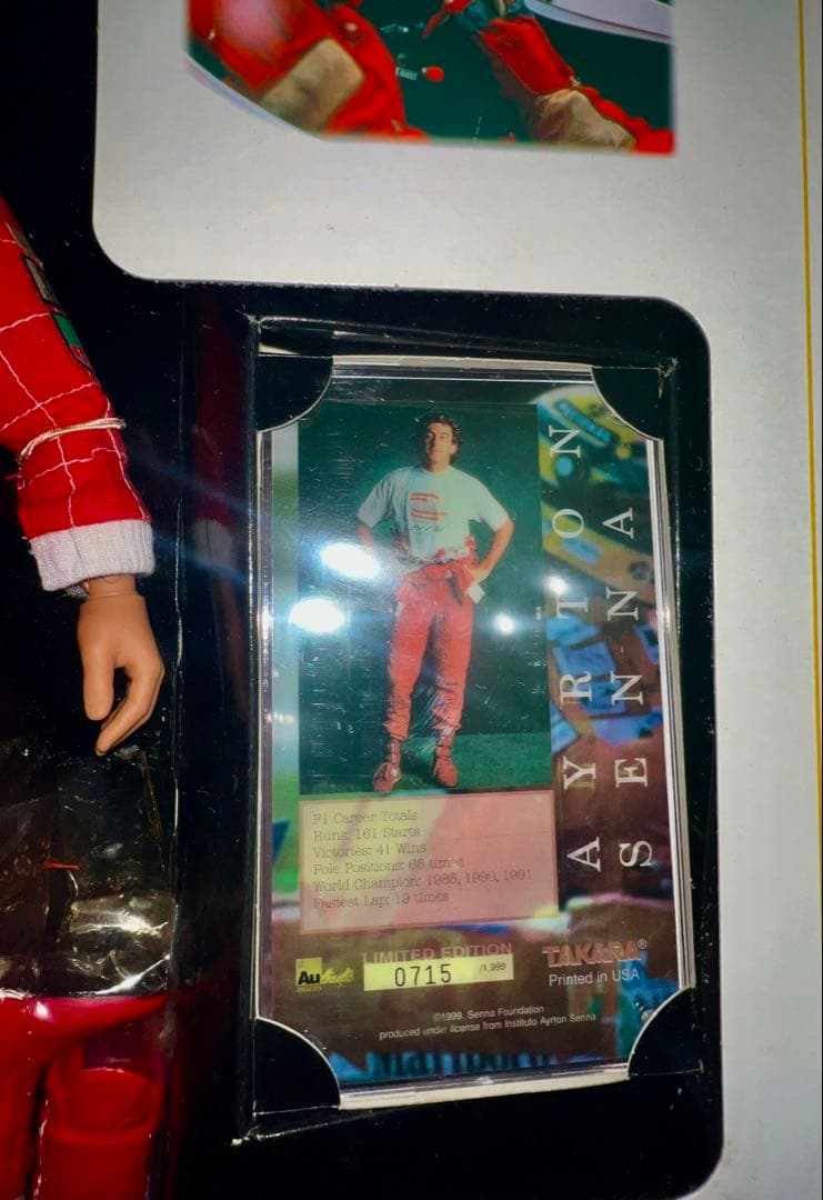 限定1999体No.715タカラ製 アイルトン・セナ フィギュア　コレクション品