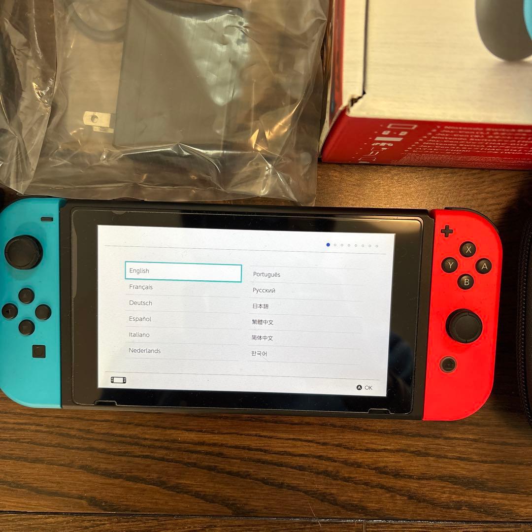 ニンテンドースイッチ　ネオンブルー/ネオンレッド 本体　美品　おまけ付き