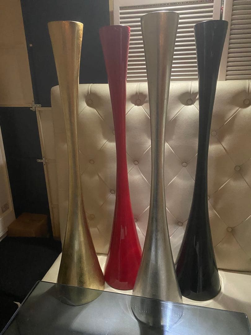 希少♦️高級 漆器フラワーベース♦️高１４０㎝♦️金♦️映えインテリア♦️金運♦️送料込