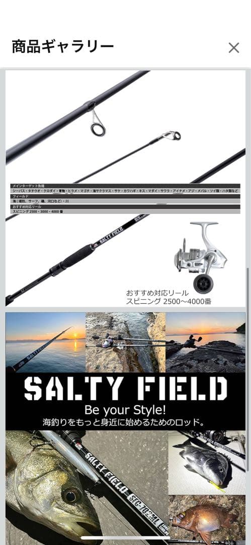 Abu Garcia SFS 965M-MB シーバスショアジギロッド