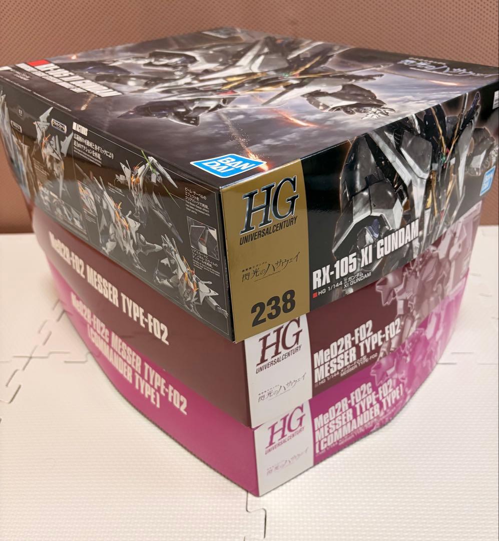 HG Ξガンダム メッサー F02型 F02型指揮官機 セット 閃光のハサウェイ